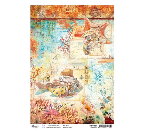 Motief strozijde "Coral Reef- Coral Reef"