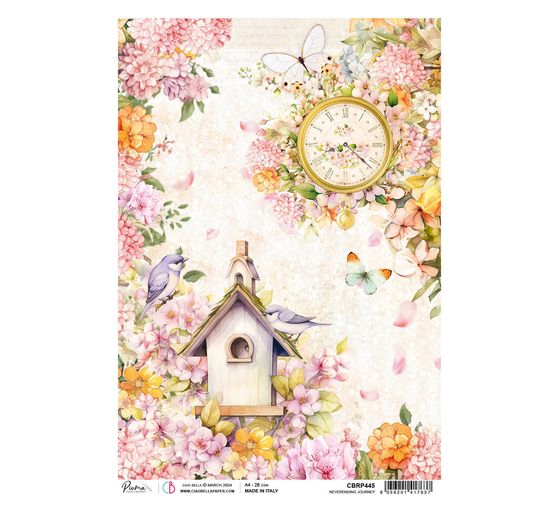 Motief strozijde "Flower Shop - World of Birds"