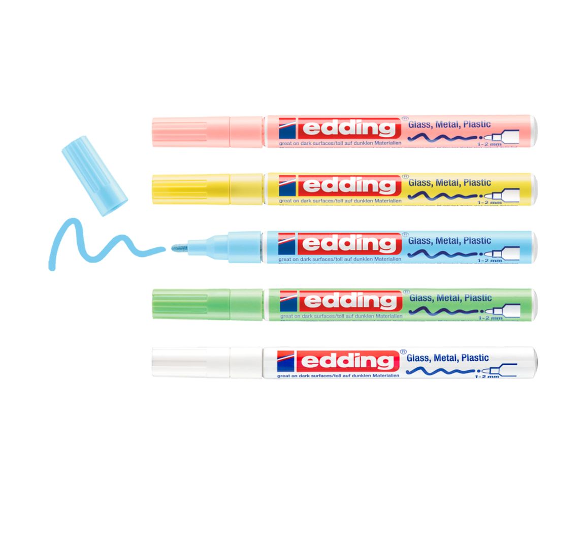 edding 751 glanslak-Marker Pastel..set van 5
