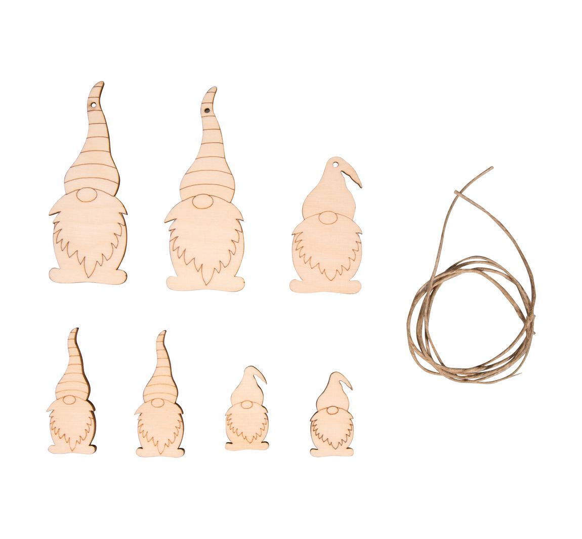 Decoratieve hanger "Kabouter", met koord