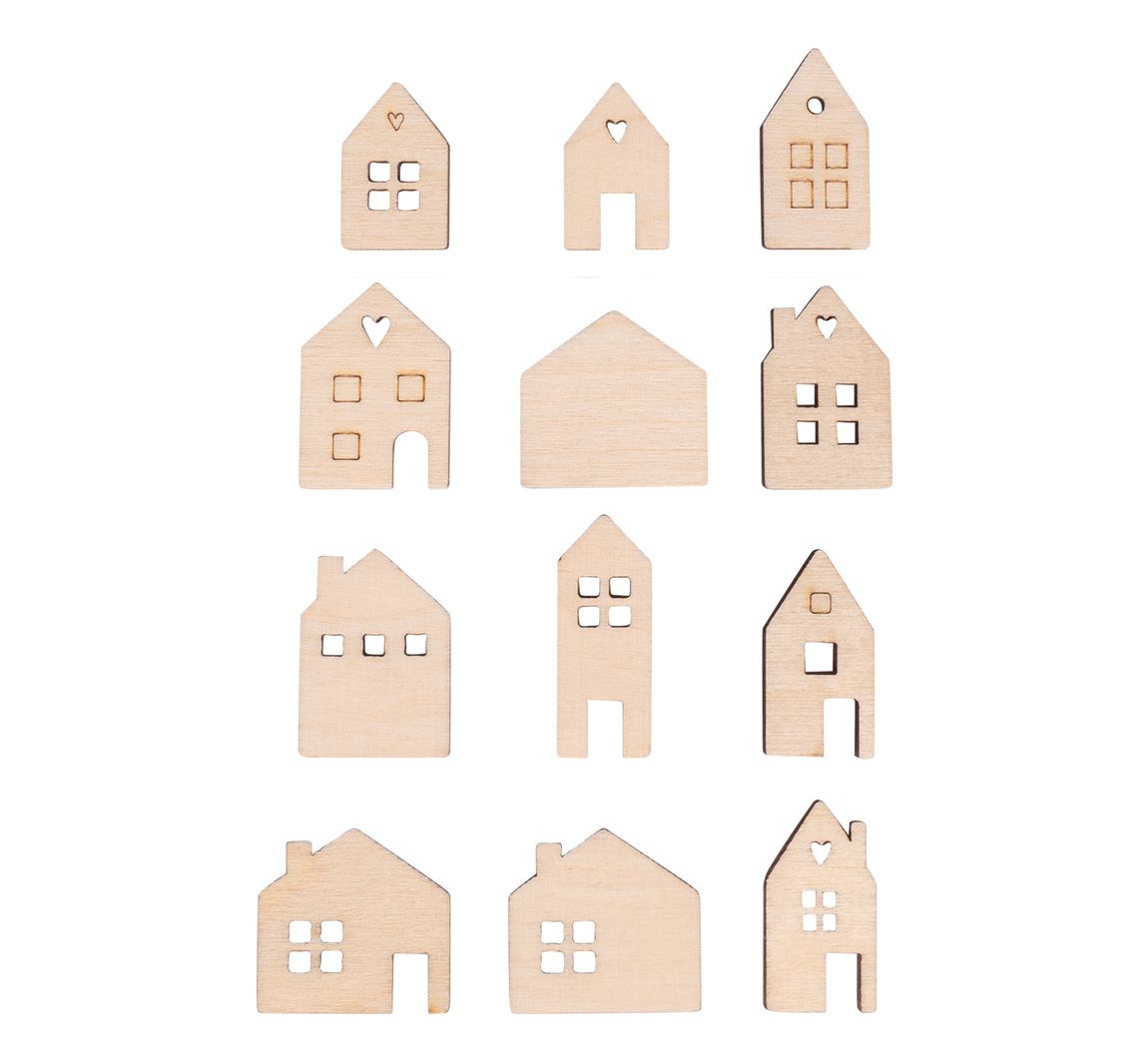 Houten strooidelen "Mini-huis"