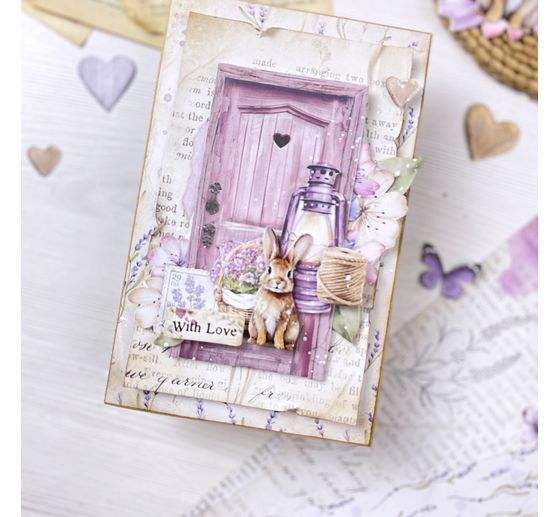 Motief strozijde achtergronden "Lavender"