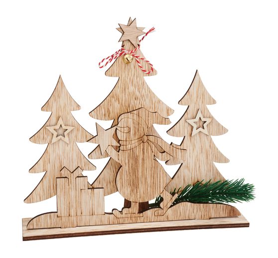 VBS Wooden building kit "Snowman in the fir forest"