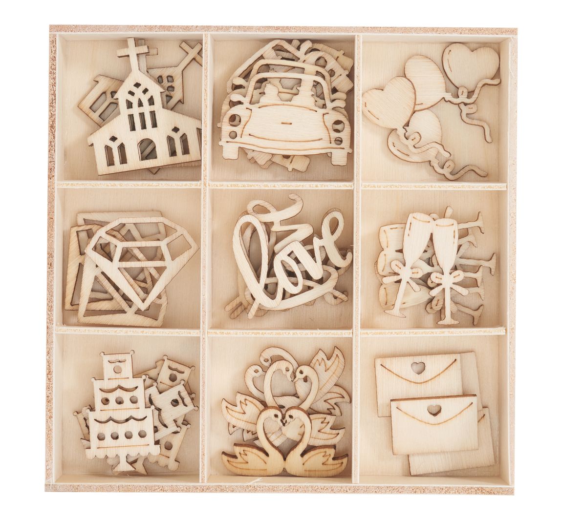 Hout-Strooidelen "Bruiloft"