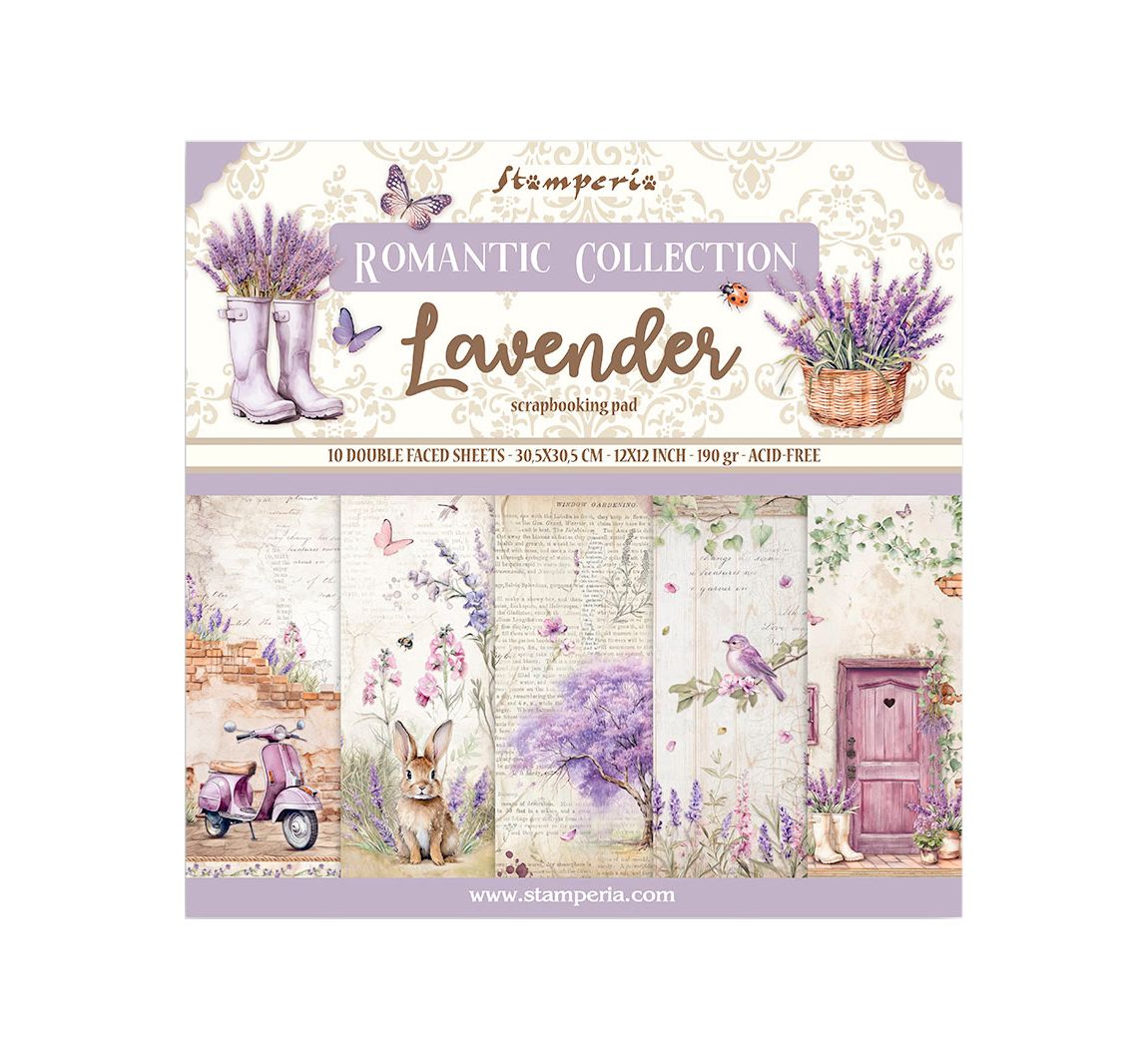 Scrapbook blok "Lavendel"