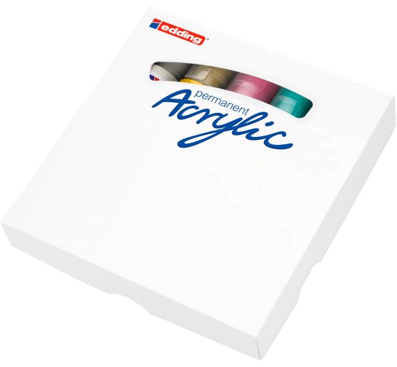 edding 5400 Acrylic "Acryl 3D - Basis", Dubbele voering, set van 5