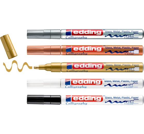 edding 753 gloss paint marker calligraphy