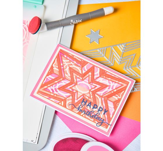 Sizzix Thinlits Ponssjabloon "Cosmopolitan Christmas - Star Bright by Stacey Park"