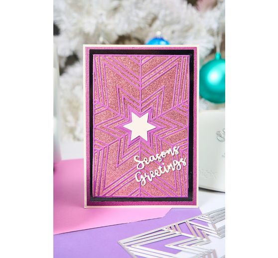 Sizzix Thinlits Ponssjabloon "Cosmopolitan Christmas - Star Bright by Stacey Park"