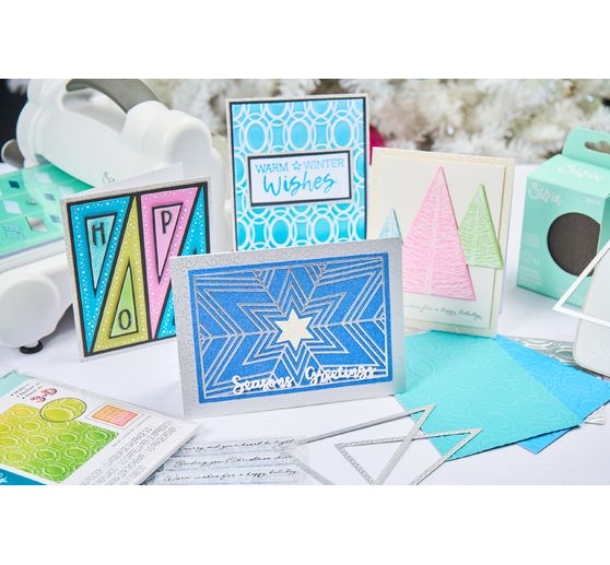 Sizzix Thinlits Ponssjabloon "Cosmopolitan Christmas - Star Bright by Stacey Park"
