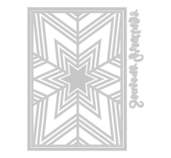 Sizzix Thinlits Ponssjabloon "Cosmopolitan Christmas - Star Bright by Stacey Park"