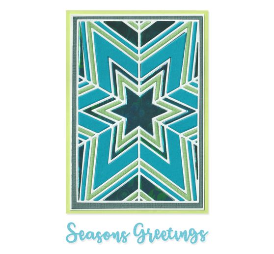 Sizzix Thinlits Ponssjabloon "Cosmopolitan Christmas - Star Bright by Stacey Park"