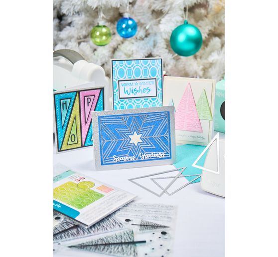 Sizzix 3D Embossing sjabloon "Cosmopolitan - Golden Rings by Stacey Park"