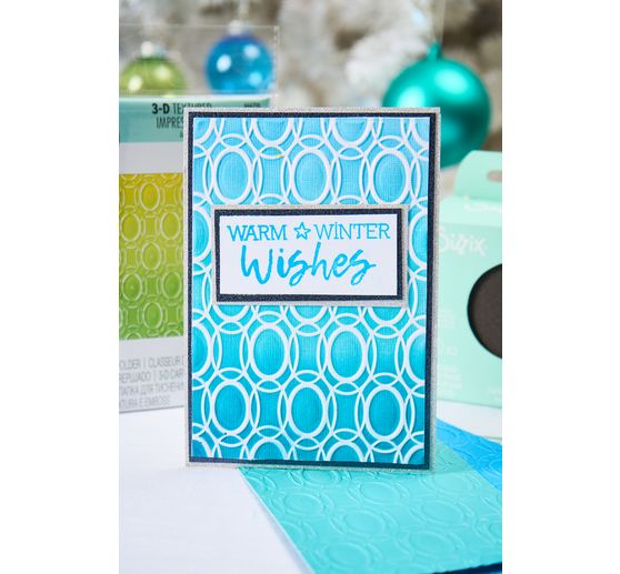 Sizzix 3D Embossing sjabloon "Cosmopolitan - Golden Rings by Stacey Park"