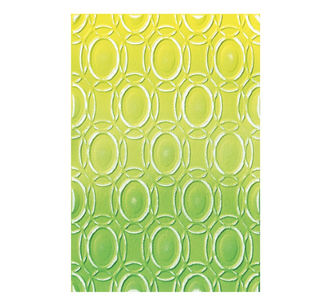 Sizzix 3D Embossing sjabloon "Cosmopolitan -  Golden Rings by Stacey Park"