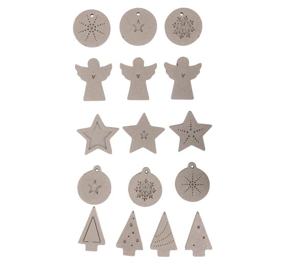 Siliconen gietform "Mini deco form X-Mas"