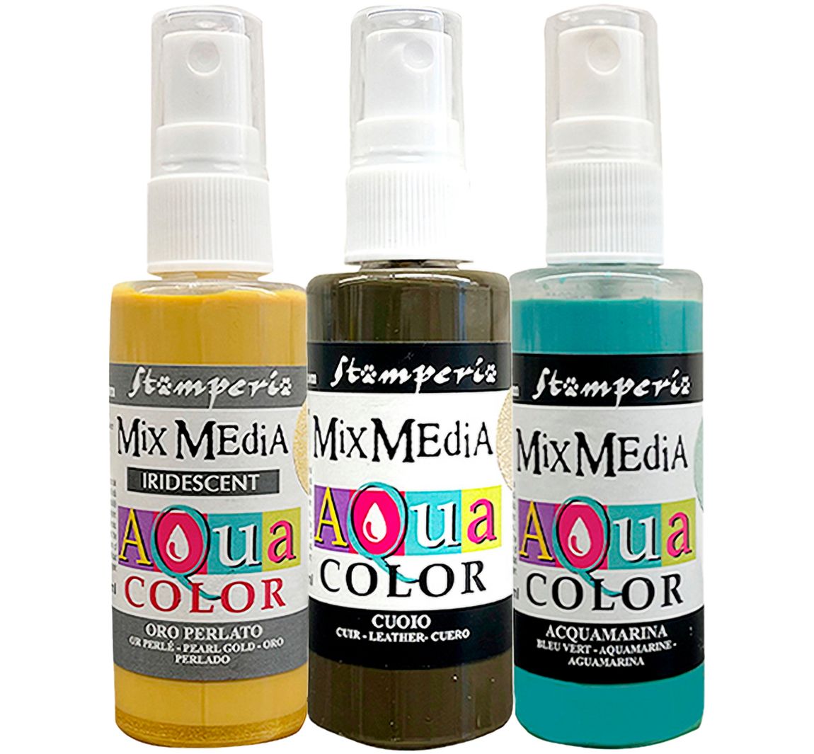 Stamperia Aquacolor "Fortune", set van 3
