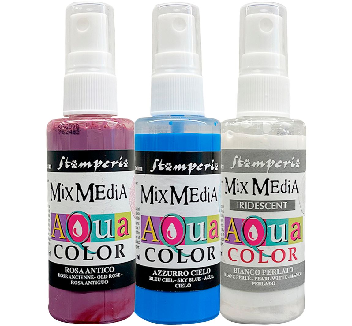 Stamperia Aquacolor "Lavender", set van 3