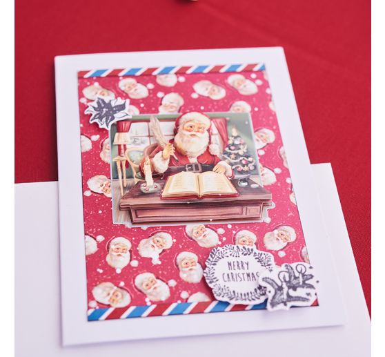 Punching forms and stamp set "Merry Christmas"
