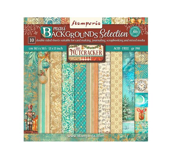 Scrapbook blok "The Nutcracker Backgrounds"