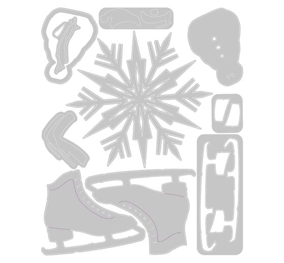 Sizzix Thinlits Punching template "Vault Winter Wishes by Tim Holtz"