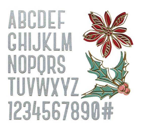 Sizzix Thinlits Punching template "Vault Seasonal Sketch by Tim Holtz"