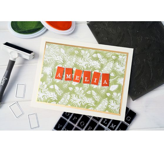 Sizzix A5 3D Embossing template "Pines by 49 and Market"