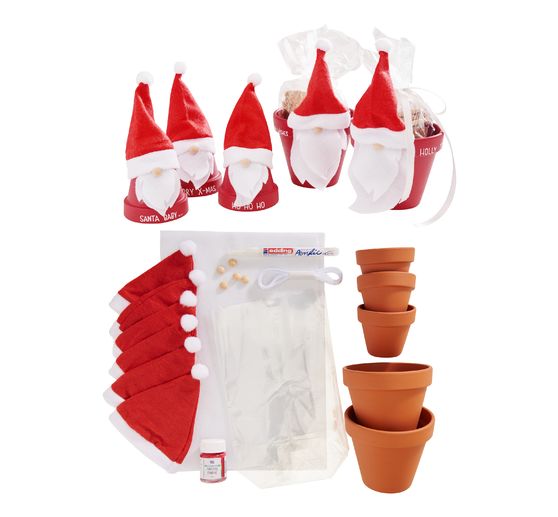 VBS Knutselset "Terracotta pot kerstkabouter"