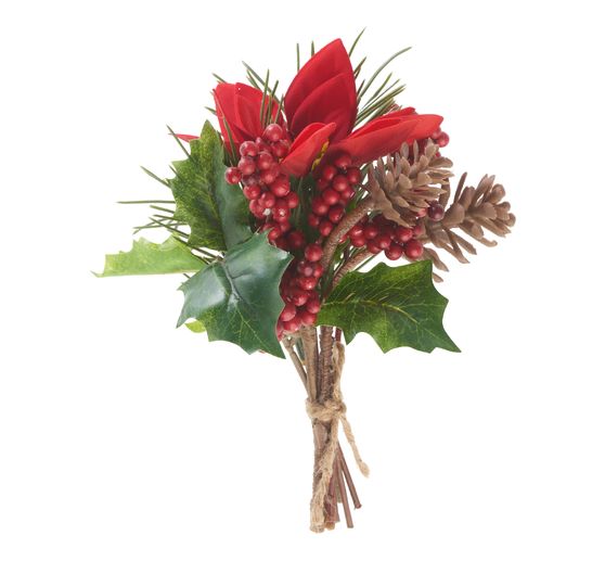 Kerstarrangement met dennenboom