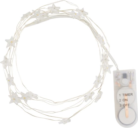 VBS Micro LED snoer lampjes "Ster", met timer