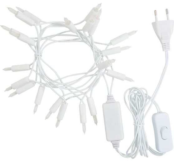 Konstsmide LED mini light chain with switch, 20 warm white diodes