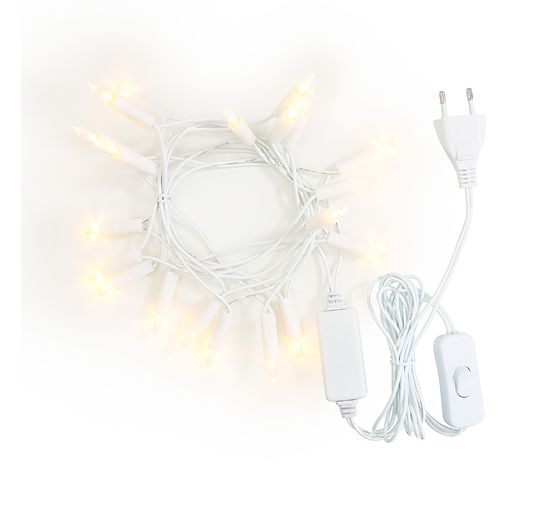 Konstsmide LED mini light chain with switch, 20 warm white diodes