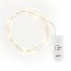 Micro LED light chain, with timer, gold colored wire, 10 LEDs