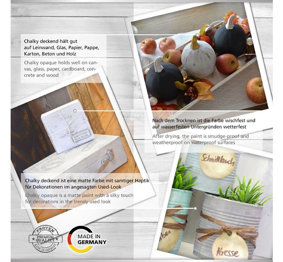Viva Decor Krijt "Klassiek", set van 5