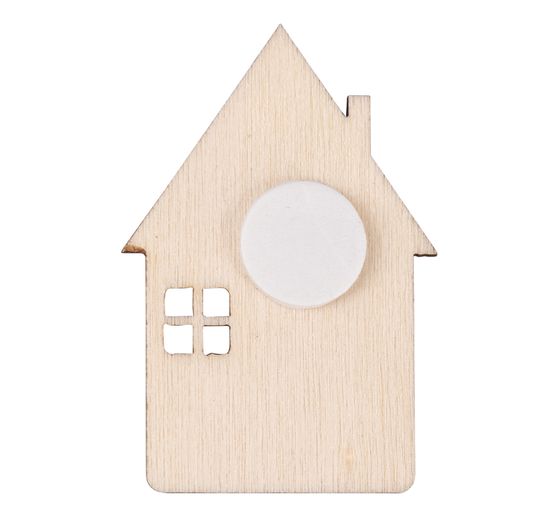 Houten strooidelen "Huismix" met lijmpunt