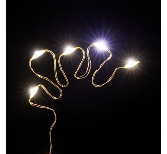 Micro LED snoer lampjes met timer 6/18u, 20 LED's
