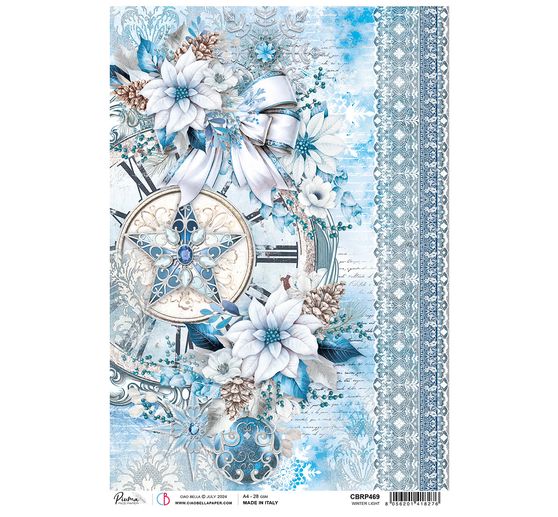 Motief strozijde "Elecance of Blue - Winter Light"