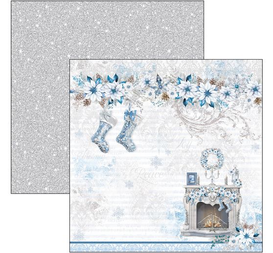 Scrapbook paper "Elegance of Blue"