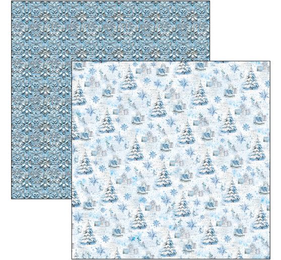 Scrapbook paper "Elegance of Blue"