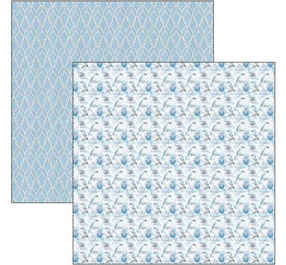 Scrapbook paper "Elegance of Blue"