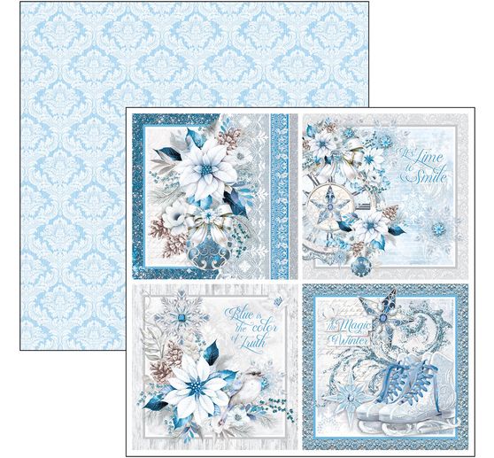 Scrapbook paper "Elegance of Blue"
