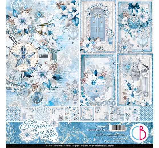 Scrapbook paper "Elegance of Blue"
