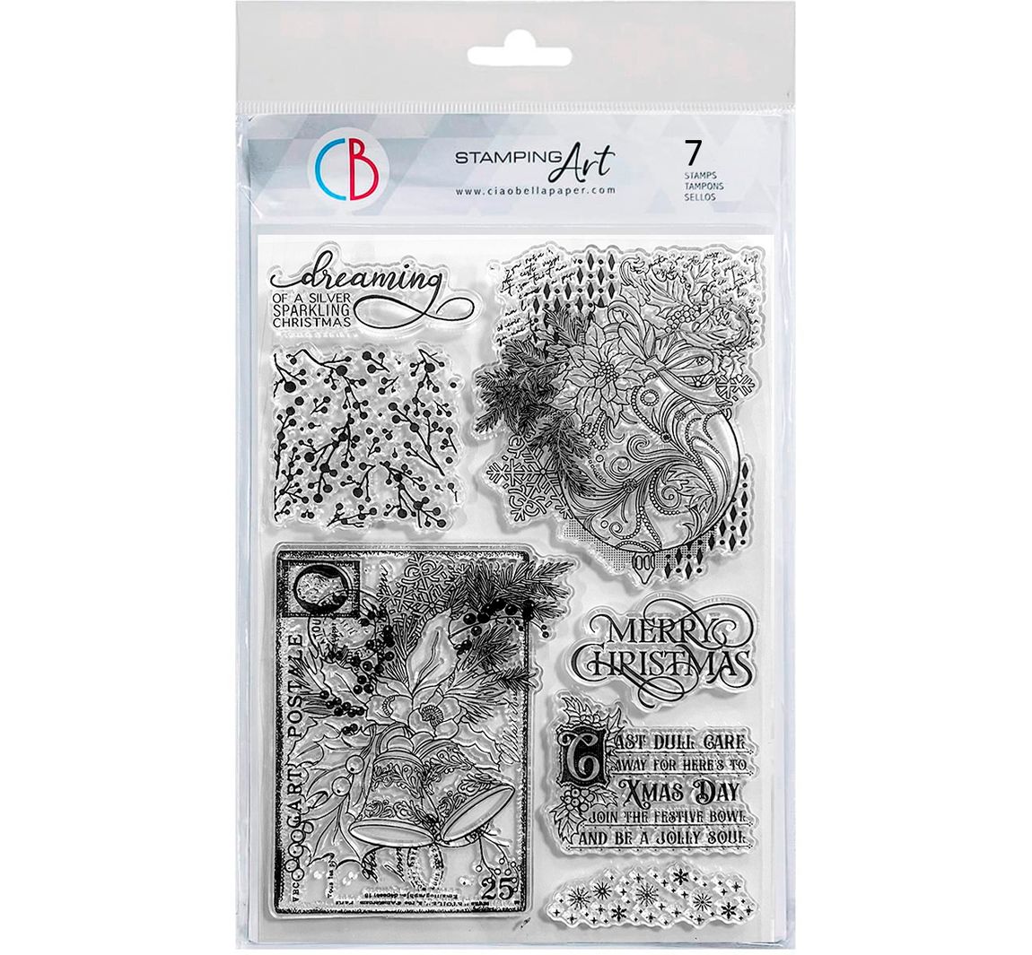 Siliconen stempel "Elegance of Blue"