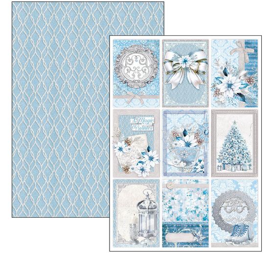 Paper set "Elegance of Blue"