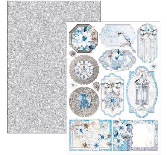 Paper set "Elegance of Blue"