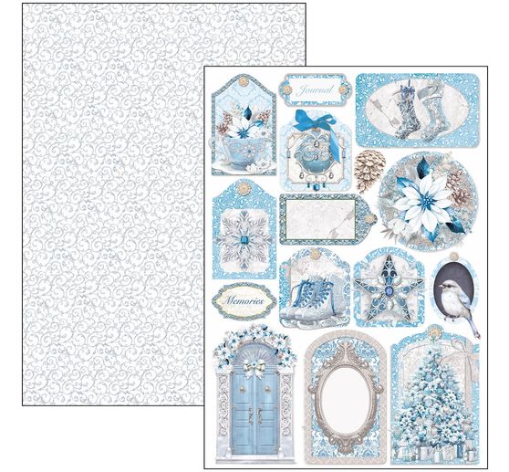 Paper set "Elegance of Blue"