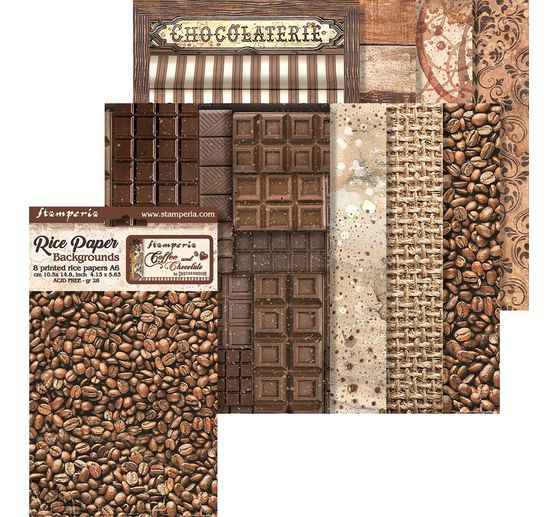 Motief strozijde achtergronden "Coffee and Chocolate"