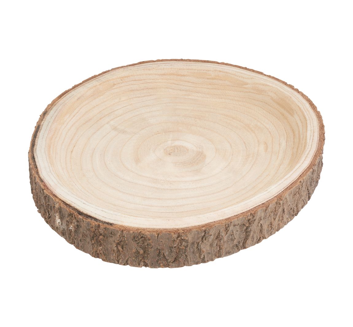 Zwoerd decoratieve schaal, plat, naturel