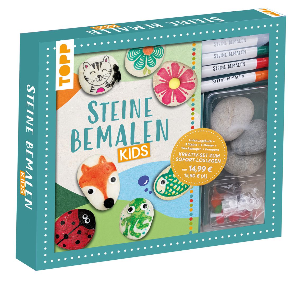 Creatief set "Steine bemalen Kids"