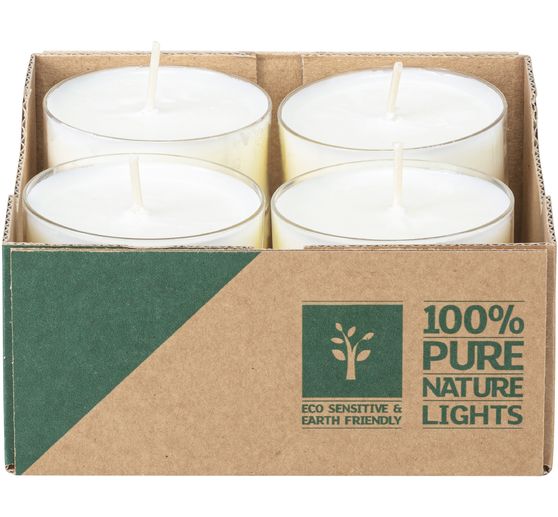 Maxi theelichtjes 10h "Pure Nature Lights"
